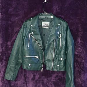 Levi’s Green leather jacket